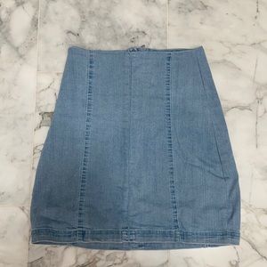Harper High Waisted Denim Skirt